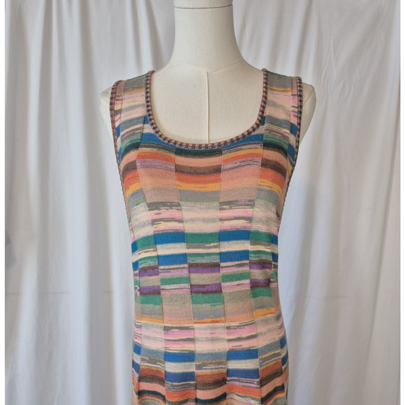 Anthropologie Daily Practice Womens Colorblock Knit Sweater Dress Large - Picture 5 of 10